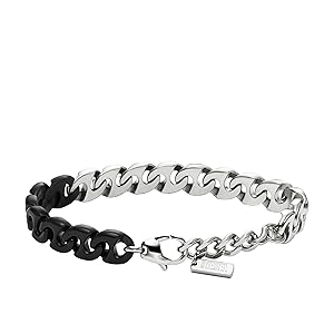 Amazon.com: Diesel Men's Two-Tone Stainless Steel Chain
