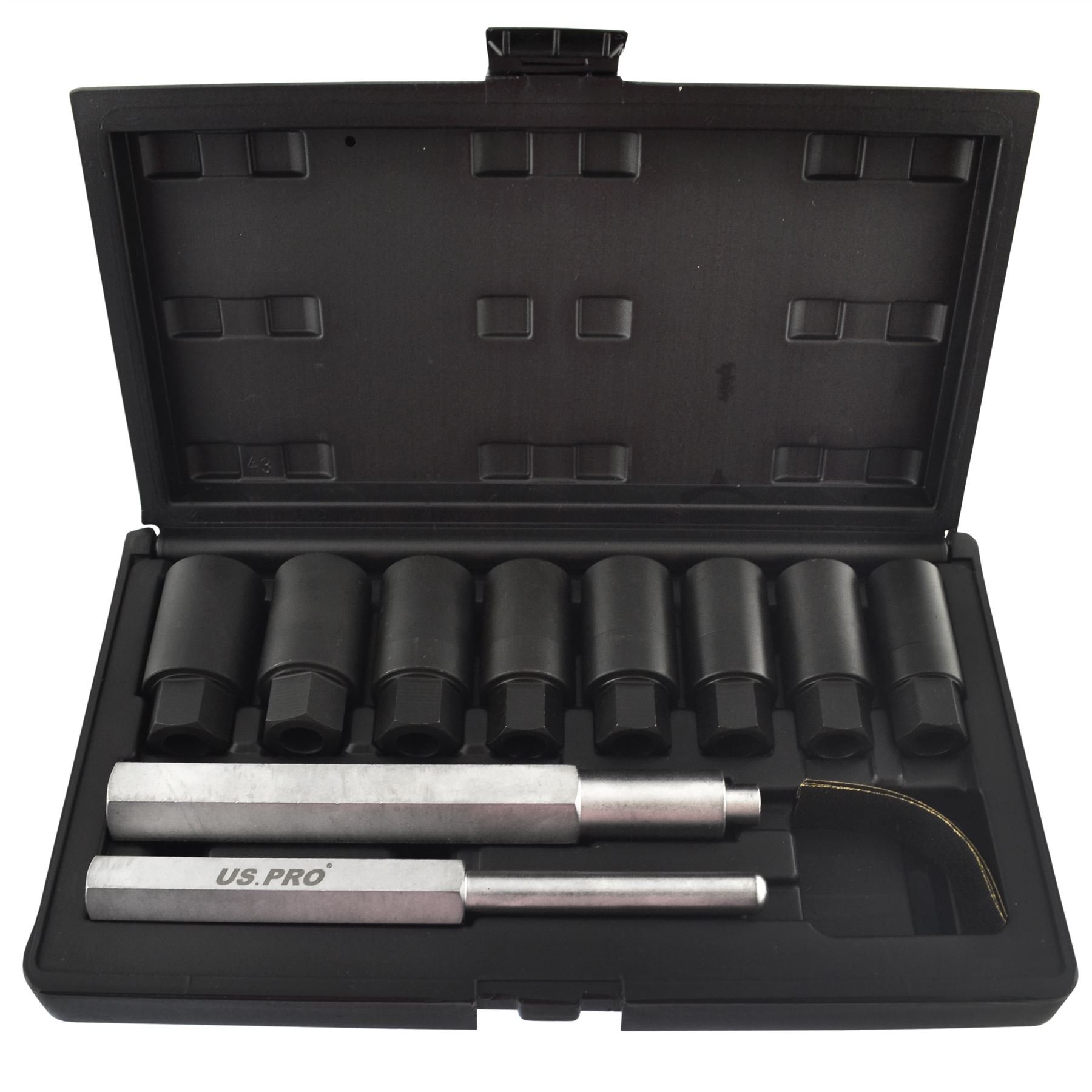 AB Tools-US Pro zestaw do usuwania nakrętek / śruby/zaślepki piasty / run zestaw 18-25 mm 10 szt. AT248