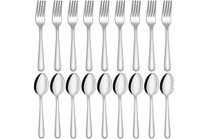 Unokit 24-Piece Silverware Set: Forks, Spoons for Kitchen, Home, Restaurants