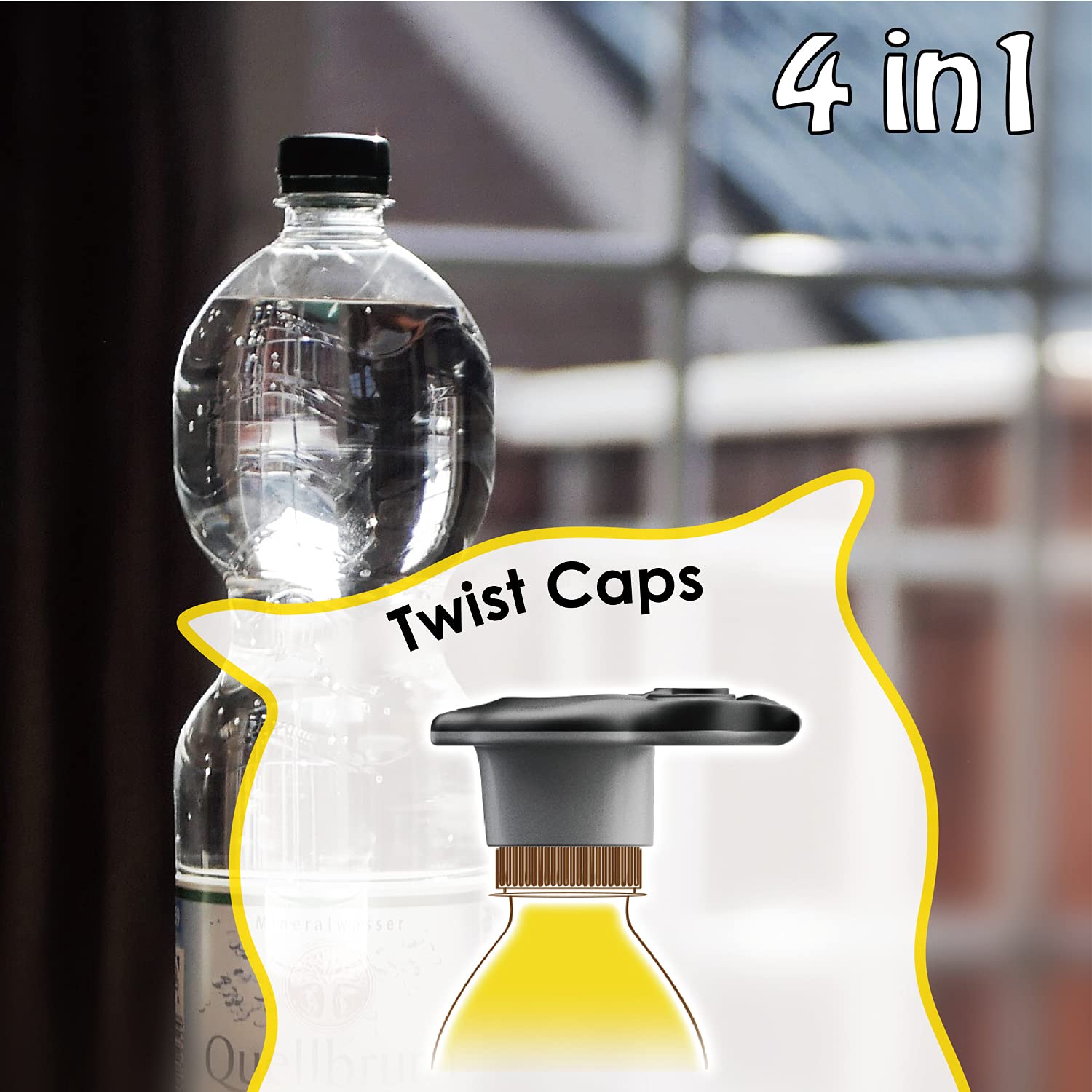 Abrebotellas múltiple para tapas giratorias, 4 en 1, bonito y divertido abridor de botellas de agua de búho para niños, abrebotellas de cerveza, abrelatas de refrescos, abridor manual de tarros para