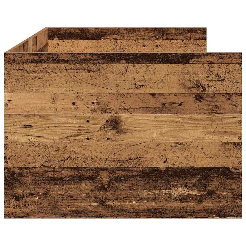 Z dużą przestrzenią do przechowywania nowoczesny minimalizm 90 x 200 cm | Łóżko dzienne Stare drewno 90x200 cm z szufladami pojemnikiem drewnopochodne klasyczne