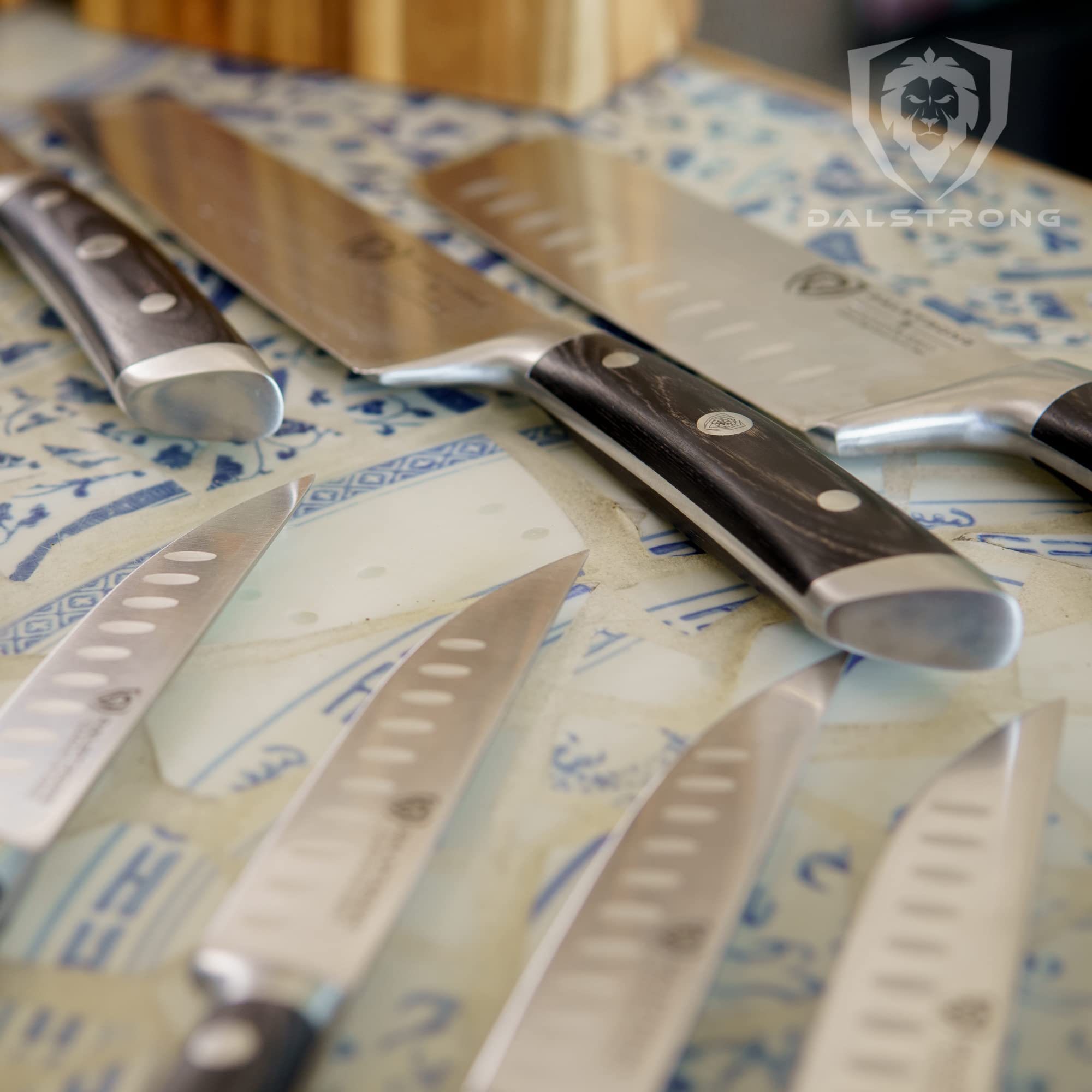 DALSTRONG Knife Set Block 18Pc Colossal Knife Set Gladiator Series