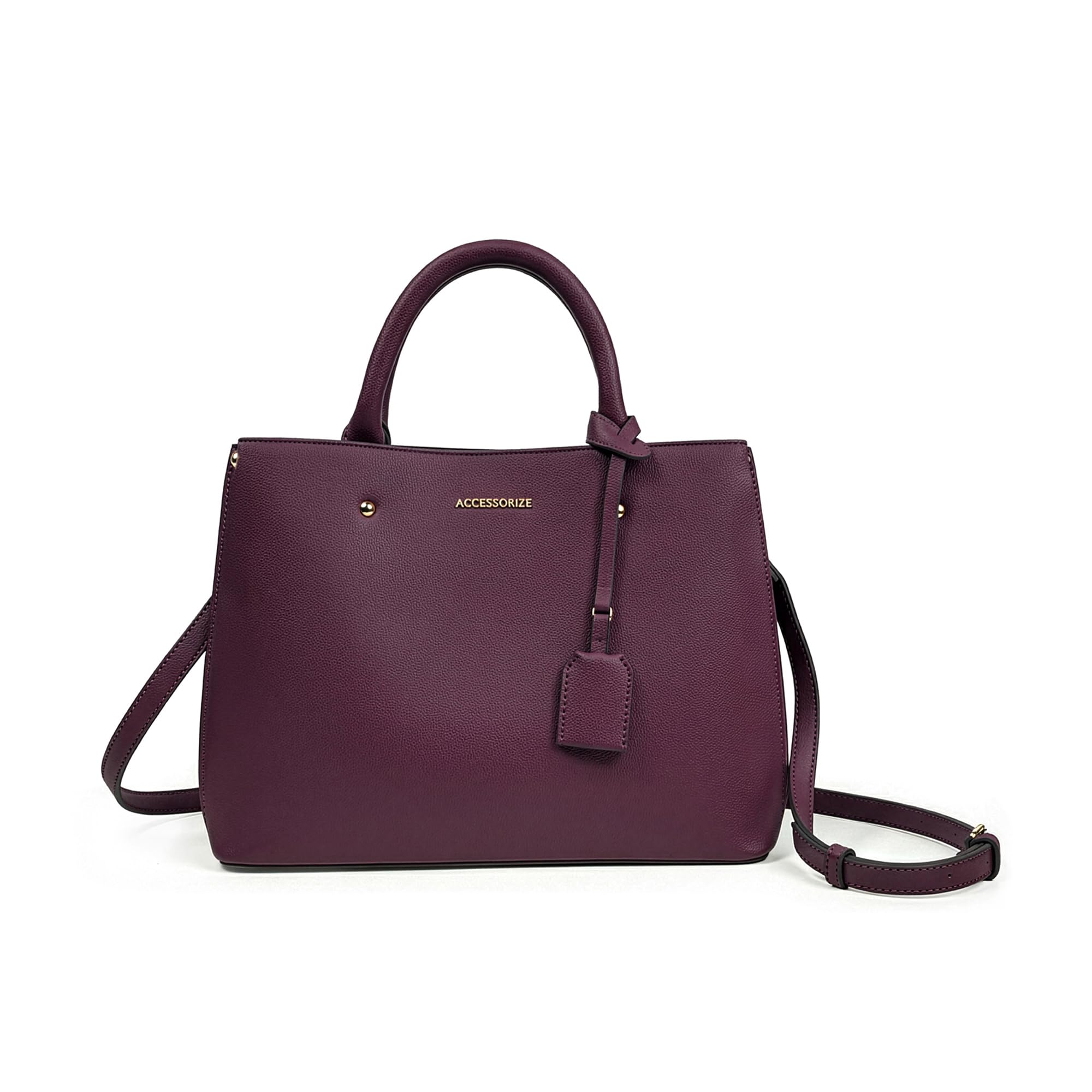 accessorize London Women’s Soho Satchel Bag | Structured Handbag for Women | Top Handle & Sling Bag | Everyday Work Tote-picture-15
