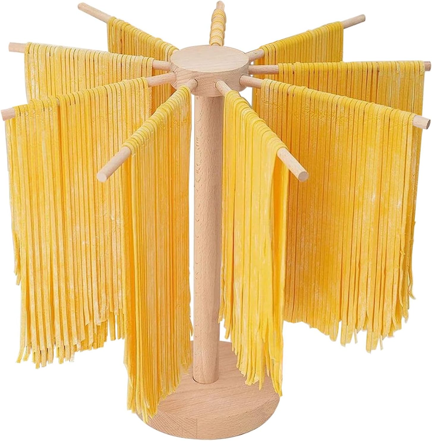 Pasta Drying Rack, AITRAI Large Wood Pasta Rack Collapsible Pasta Hanger Stand Noodle Rack with 9 Bar Handles Homemade Pasta Tools for Kitchen, Stable and Easy Storage Pasta Drying Rack, AITRAI Large Wood Pasta Rack Collapsible Pasta Hanger Stand Noodle Rack with 9 Bar Handles Homemade Pasta Tools for Kitchen, Stable and Easy Storage