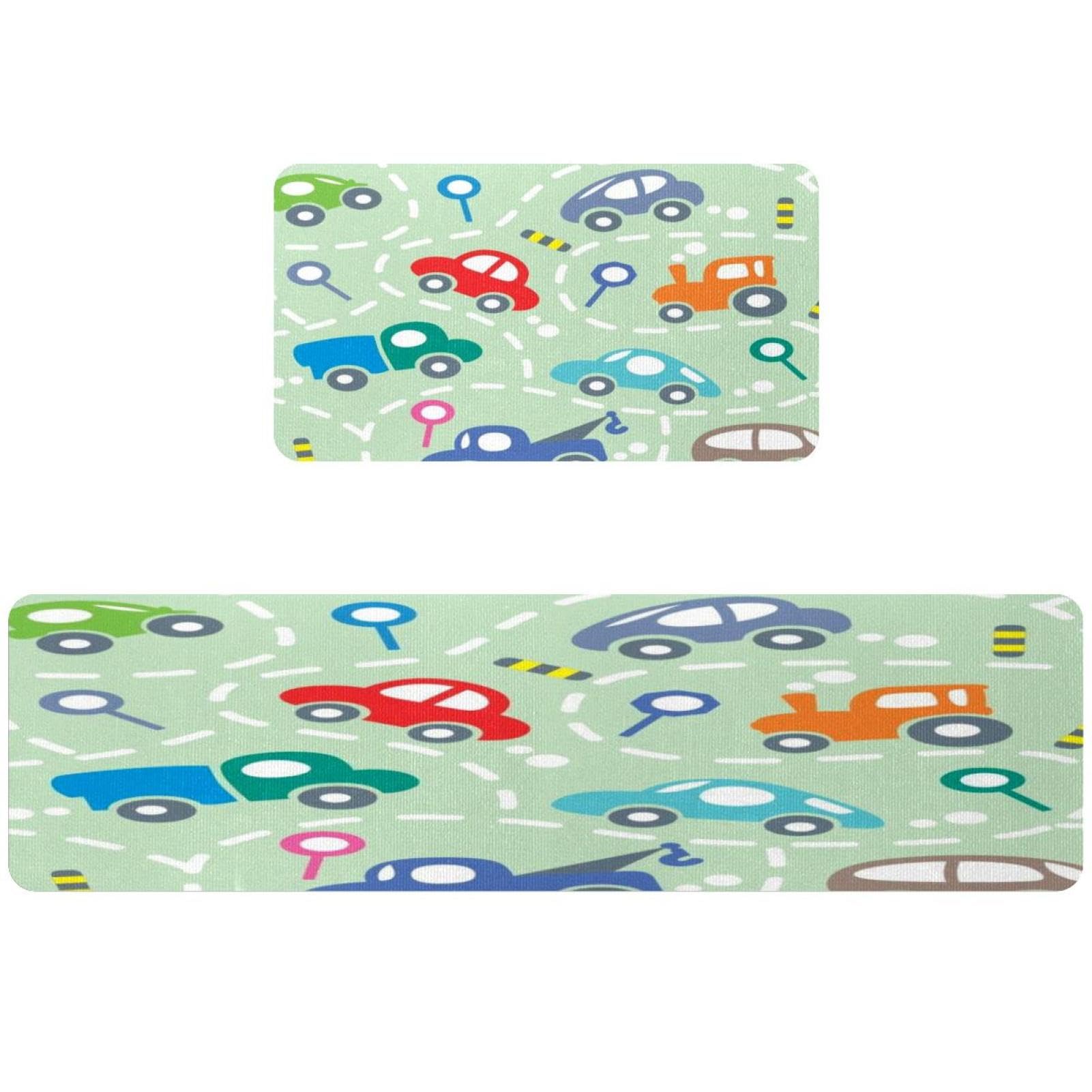 Tapete de cocina de 2 piezas VAPOKF lavable y absorbente para pasillo