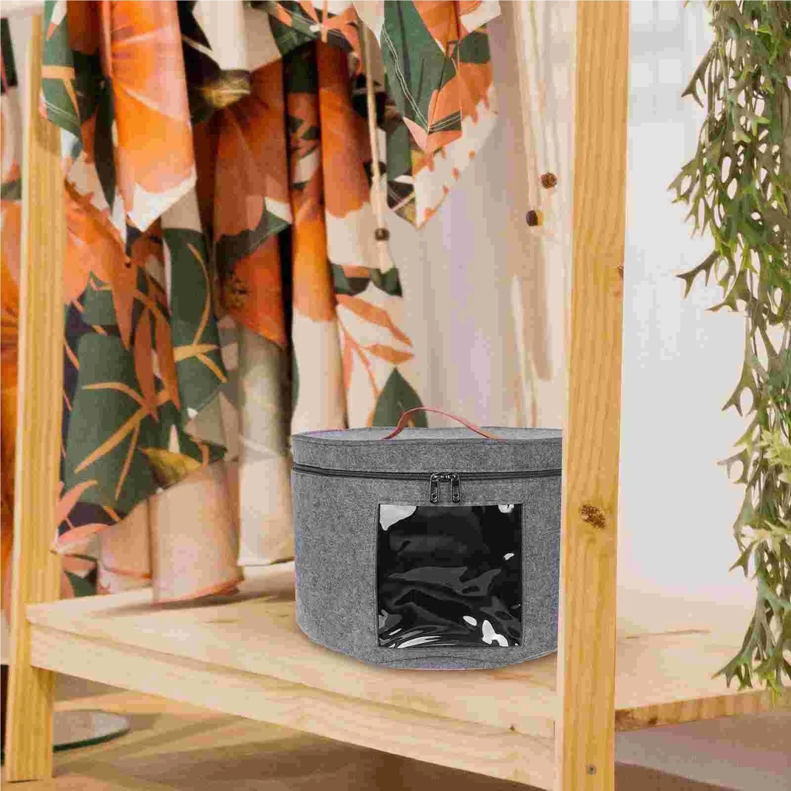 Caja de almacenamiento for sombreros, estuche for cajas viaje, gorros mujer con tapas, organizador, soporte portador béisbol Para Sombrero
