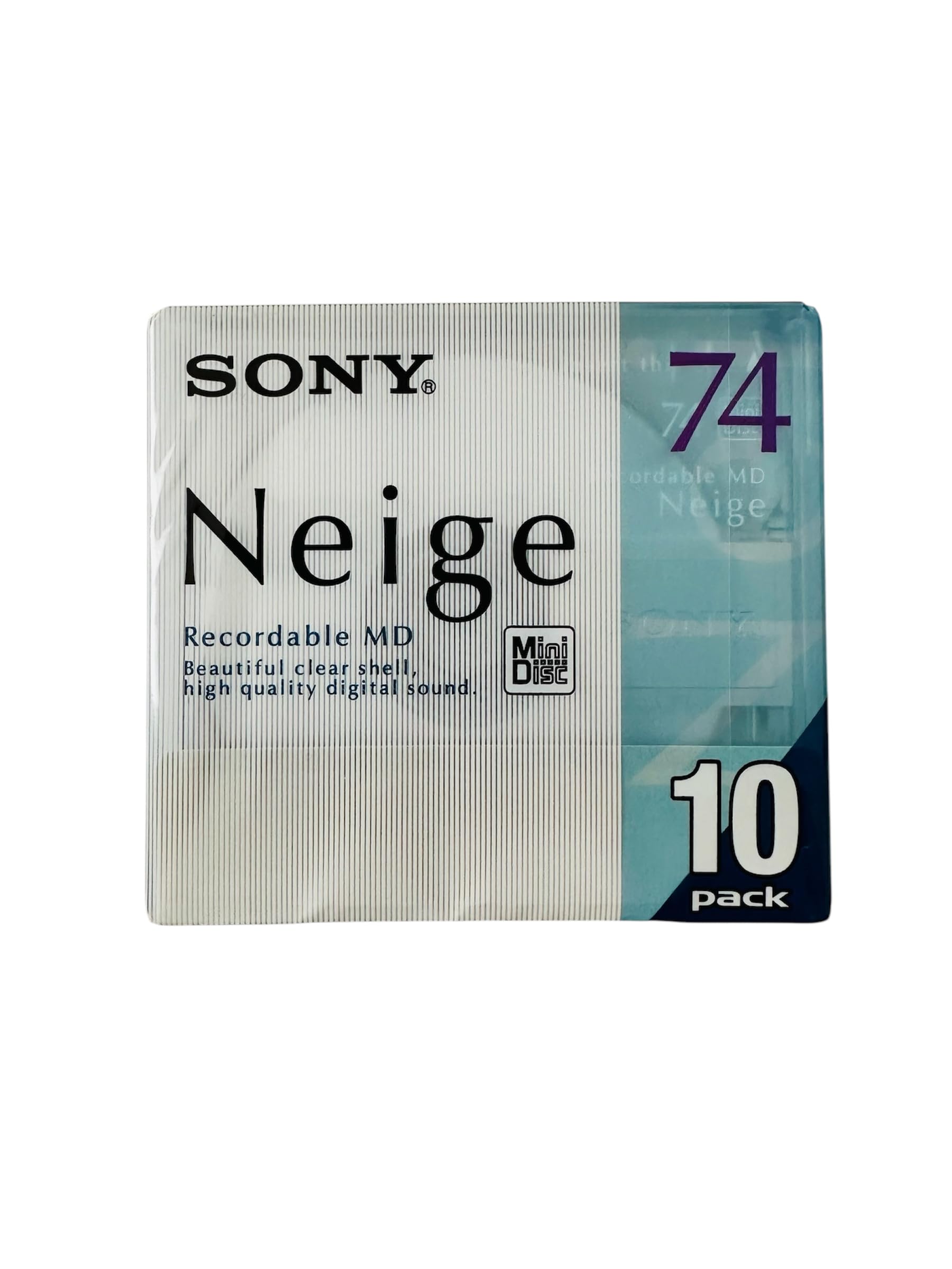 ☆新品☆ SONY NEIGE 80分 MD 10枚パック 2セット 20枚 【新品 MD SONY Neige ７４分 ５pack