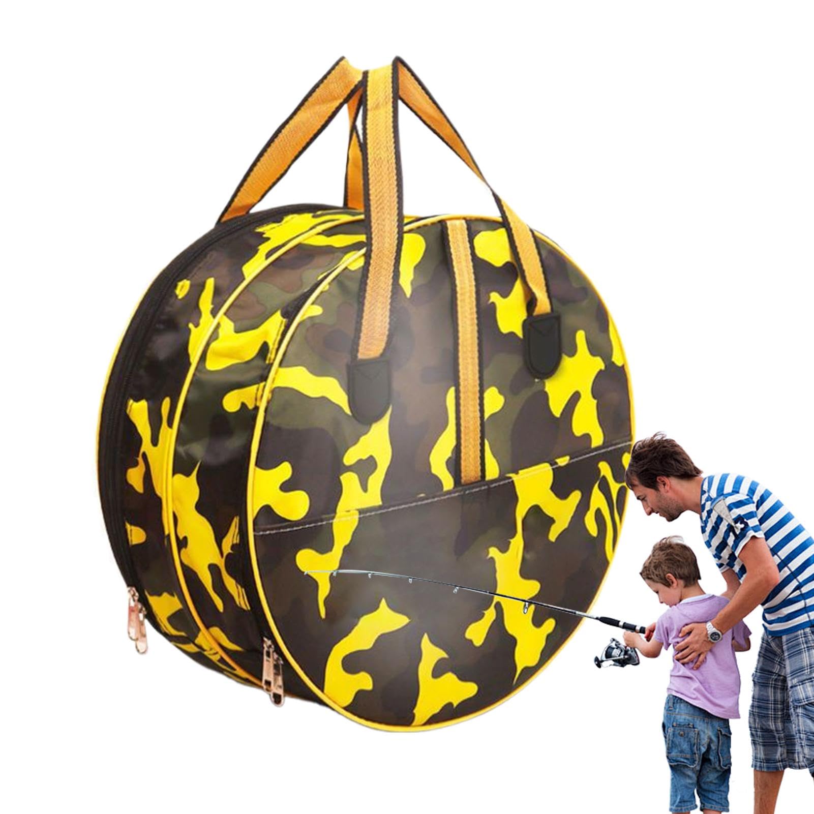 Carrete Bag, impermeable Fishing Carrete Case, gran capacidad Pesca Tackle