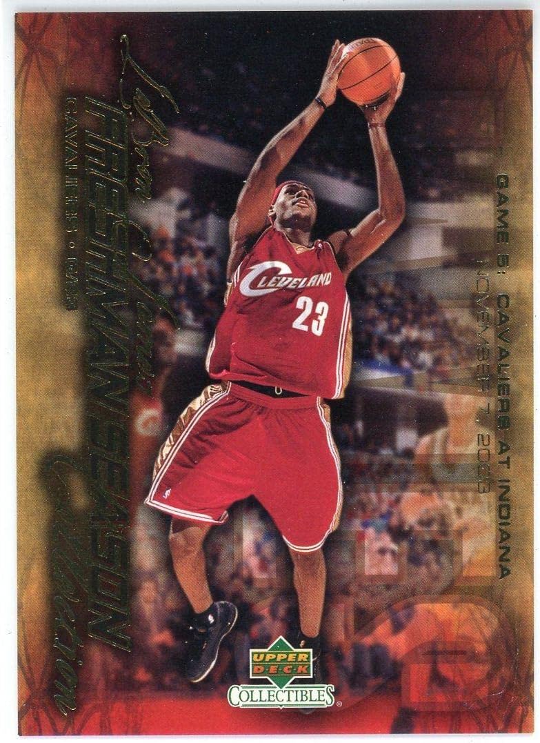 LeBron James 2004 Upper Deck Freshman Season Collection Card #5 - Unsigned Basketball Cards