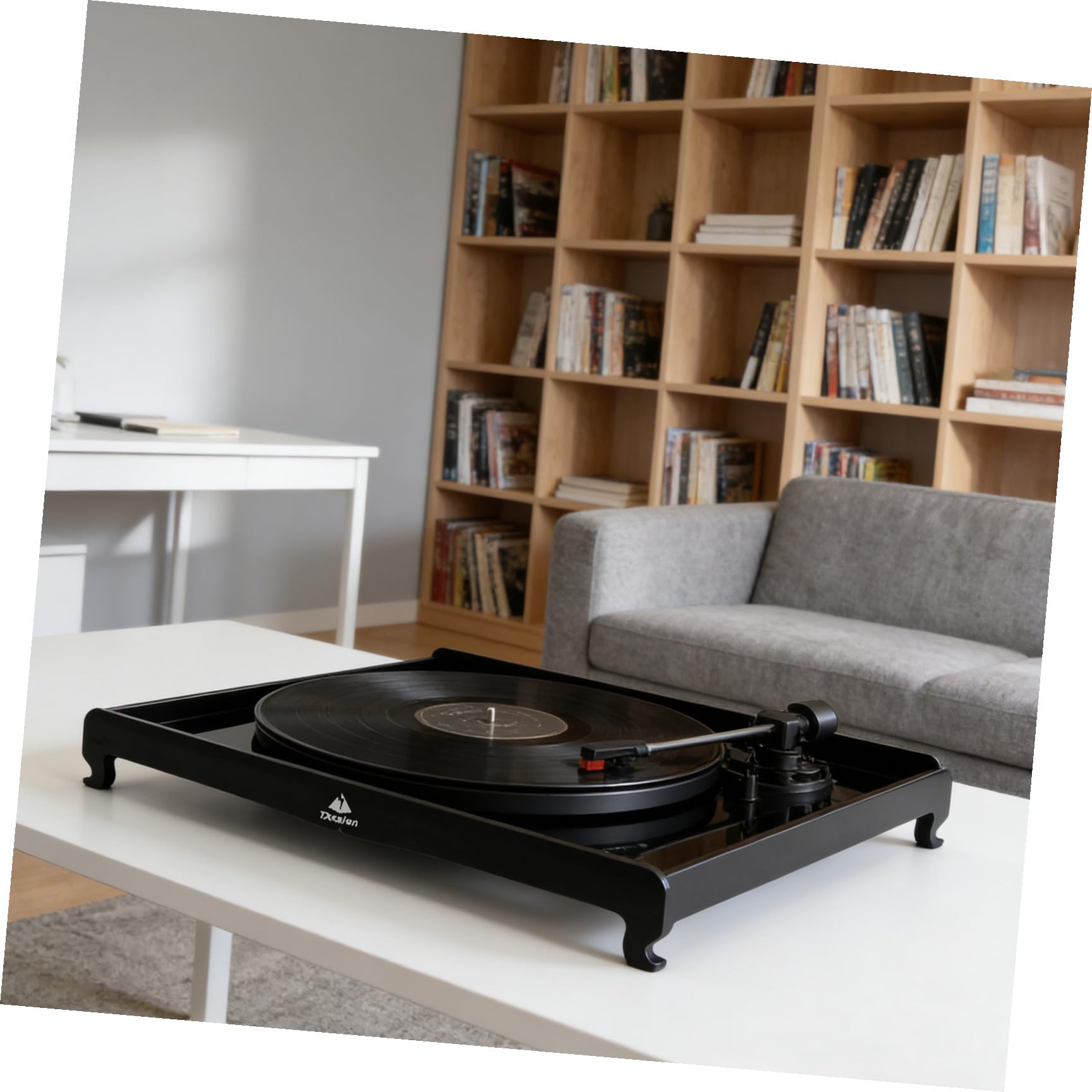 Base Isolante Antivibrazione in Acrilico per Giradischi e Componenti Audio, Supporto Portatile Smorzante Piedini di Isolamento Acustico, per Dj e Appassionati di Vinili