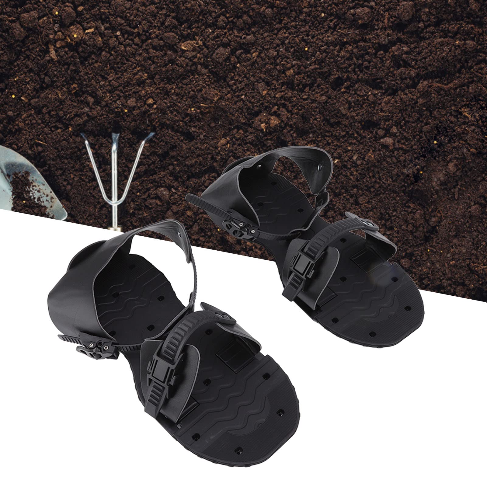 Buty do aeracji trawnika — oszczędność czasu i wysiłku |Przejdź, aby napowietrzyć zagęszczoną glebę, aby uzyskać bardziej ekologiczną trawę |Sandały z kolcami z PU z możliwością