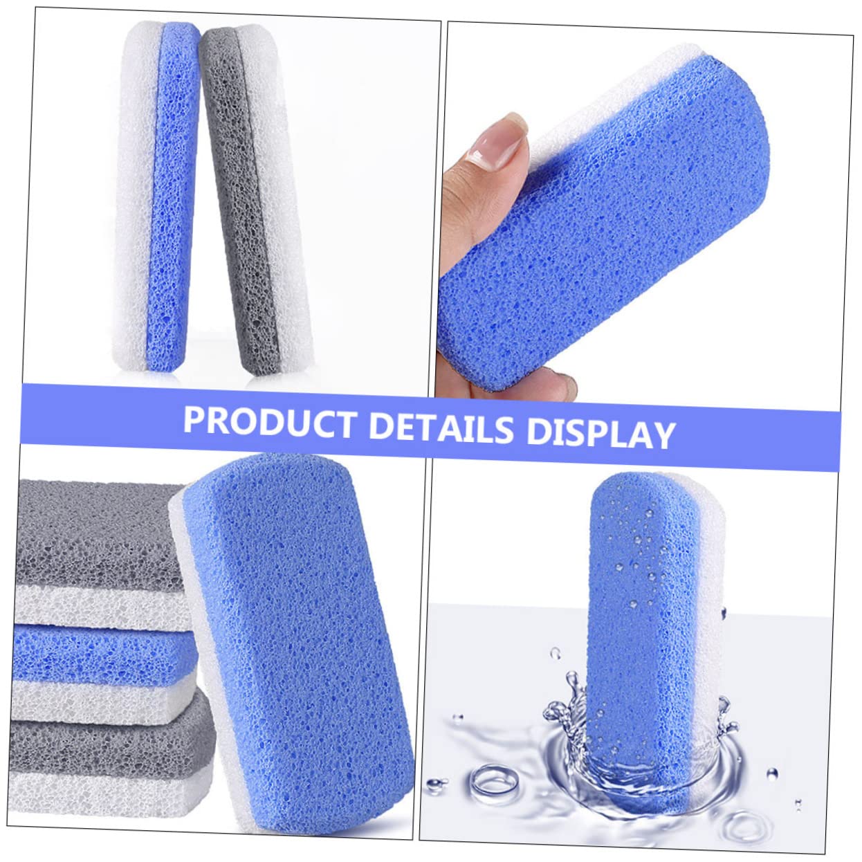 minkissy 12pezzi Pietre Per Pedicure Schiumoso Rimuovi Calli e Morta Strumenti Per La Dei Piedi Design Ergonomico Facile Da Usare Colori