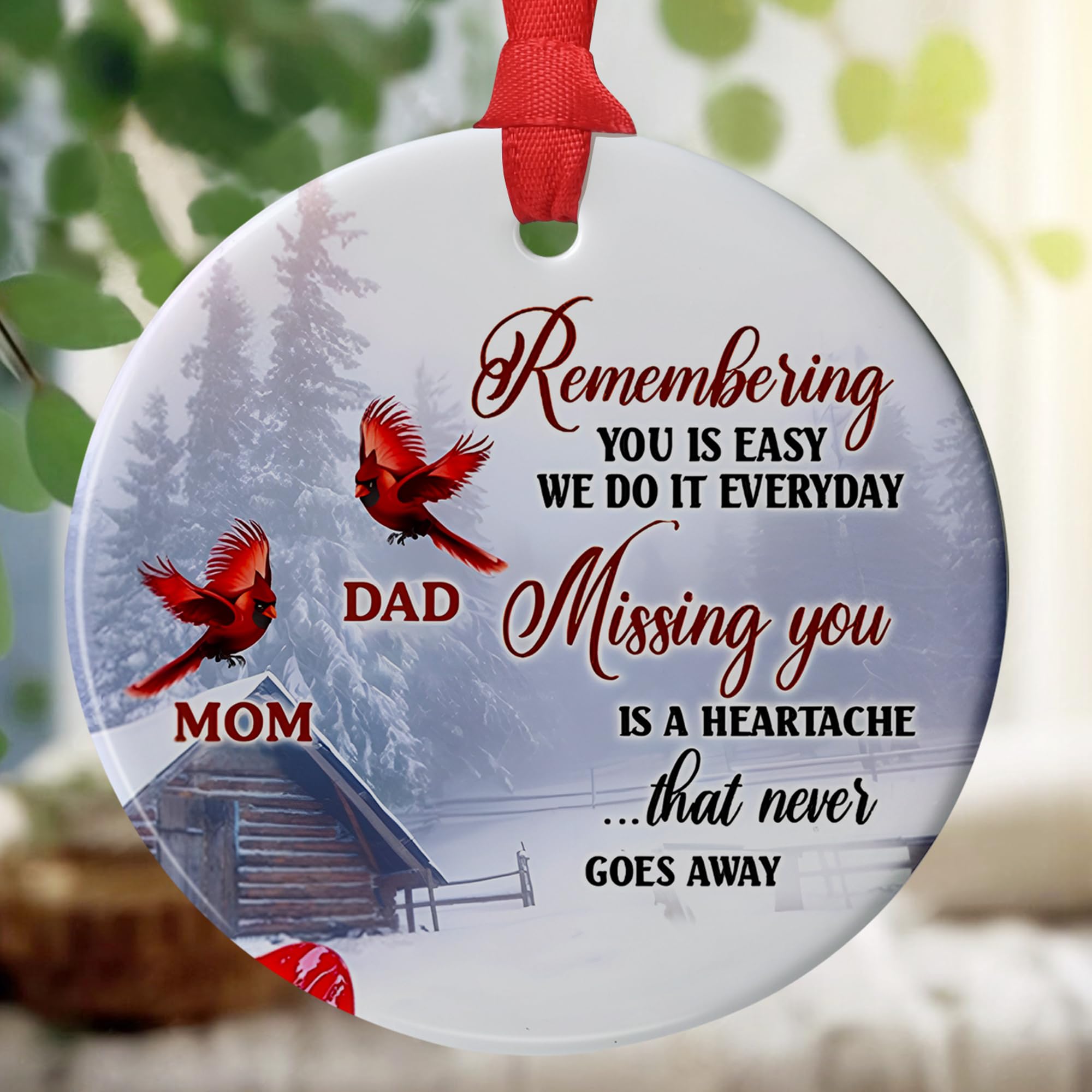 Memorial Keychain Memorial Christmas Ornament Personalized
