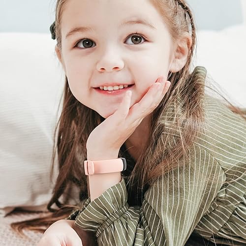 Miniatura 8 de Paquete de 3 correas de silicona Ace 3 compatibles con Fitbit Ace 3 para niños y niñas suave agradable al tacto impermeable ajustable accesorios