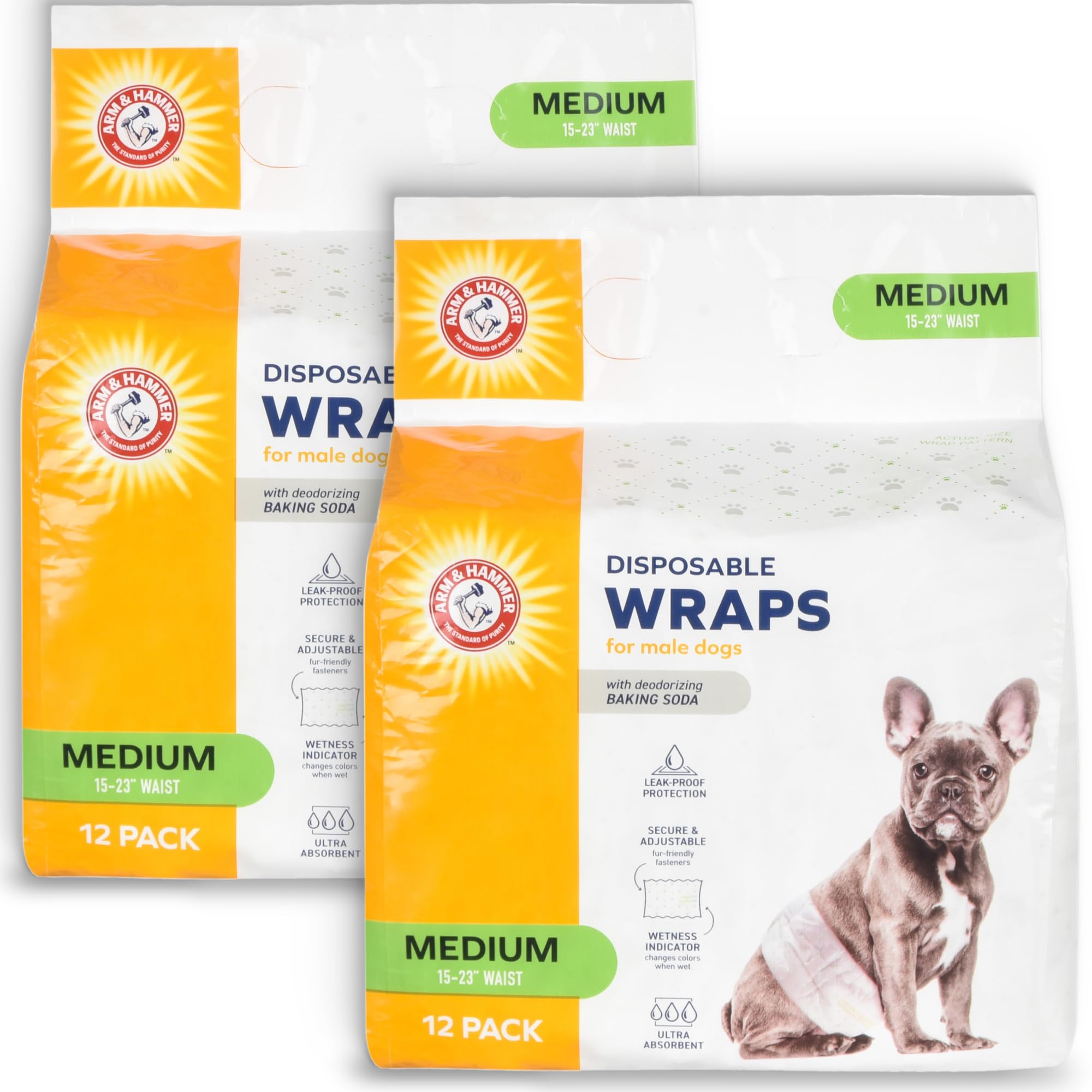 Couches pour chien mâle anti fuite Arm & Hammer avec témoin humidité - 8