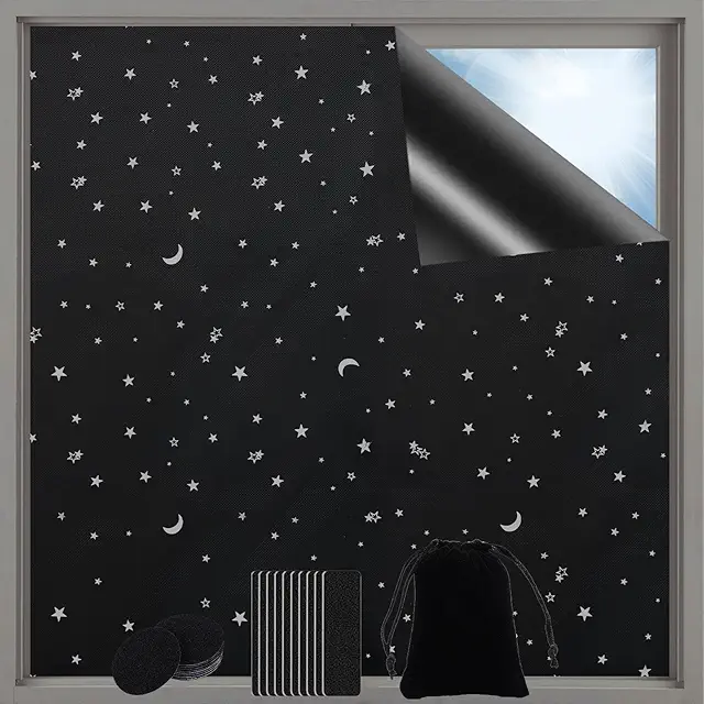 Tela Aislante Térmica Blackout 145x200cm - Persianas Opacas Sin Taladrar