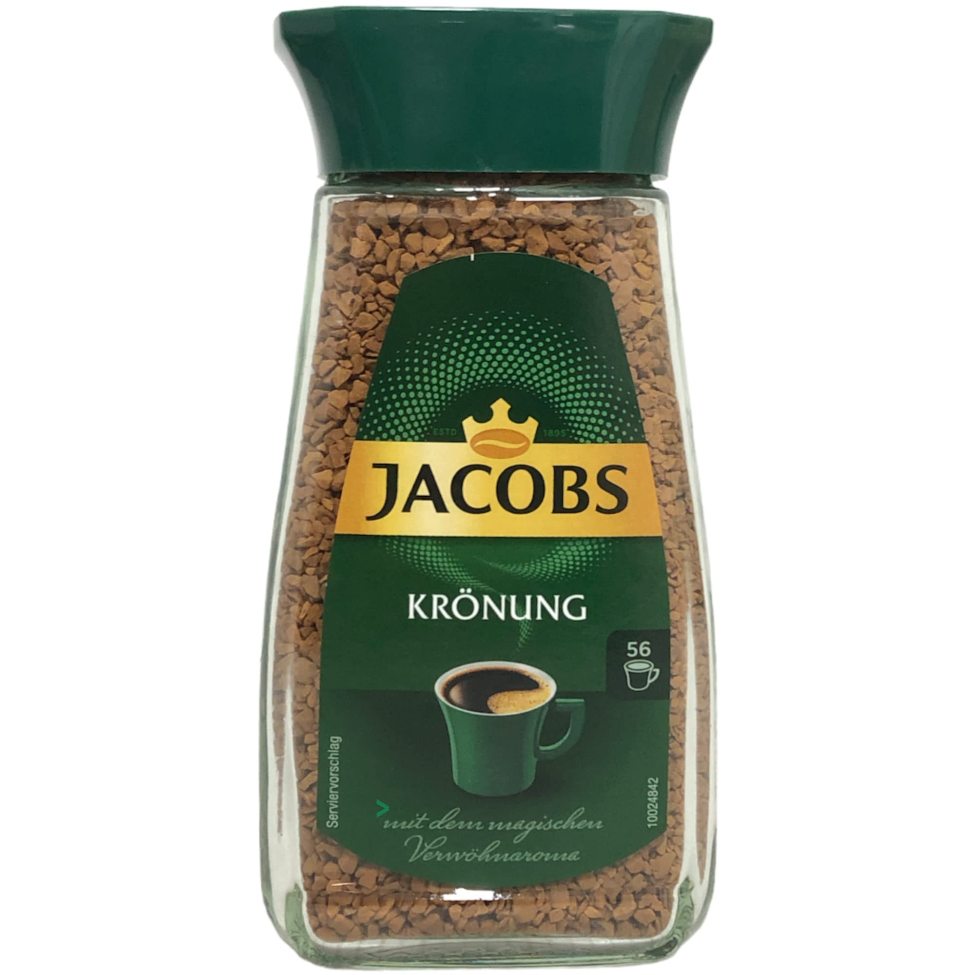 Jacobs Krönung löslicher Kaffee Instantkaffee 6er Pack (6x100g Glas) + usy Block