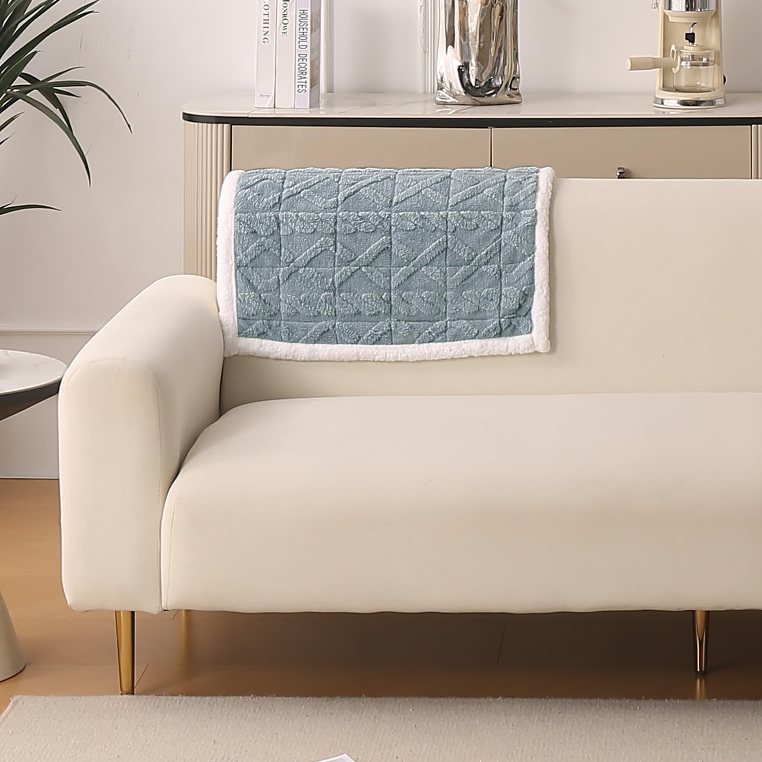 HOKIPO ‘Italian Caelora’ Luxury Jacquard Plush Sofa Backrest Cover Mat 55×80 cm | Pack of 1 Anti Slip Backrest Mat, Powder Blue (AR-6225-BL) HOKIPO ‘Italian Caelora’ Luxury Jacquard Plush Sofa Backrest Cover Mat 55×80 cm | Pack of 1 Anti Slip Backrest Mat, Powder Blue (AR-6225-BL)