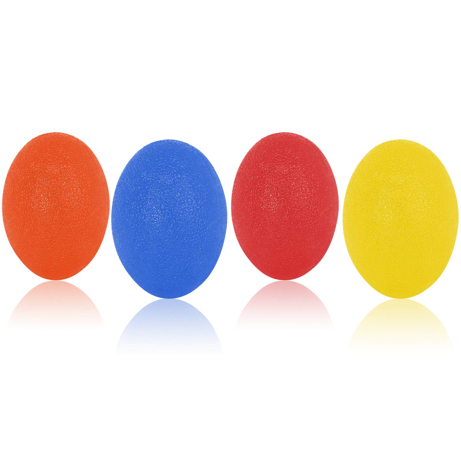 KDG Stress Balls for Adults and Kids(4 Pack), Hand Grip Strength Trainer, Wrist Rehab Therapy Hand Grip Equipment Ball Squishy, Finger Resistance Exercise Squeezer