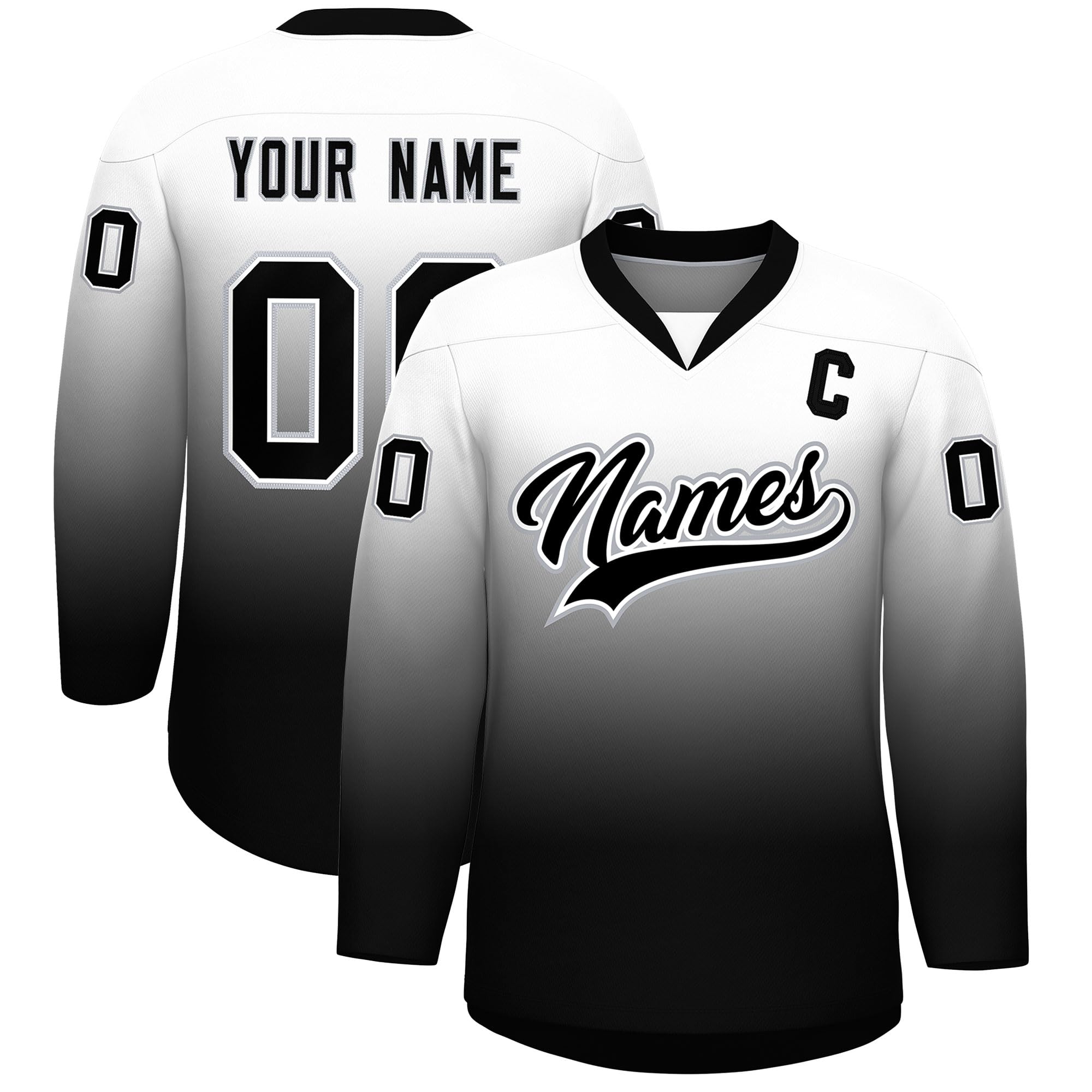 KXK Personalized V-Neck Hockey Jerseys for Men Youth,Custom Hockey Uniform Stitched or Printed Name Number Logo