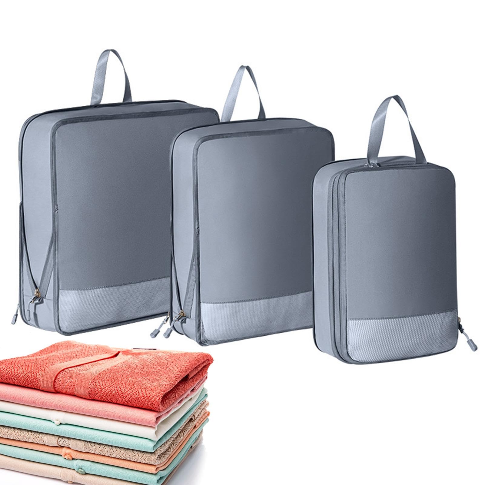 Accessoires de voyage pour valise ordonnée et cubes d'emballage de compression anti-plis
