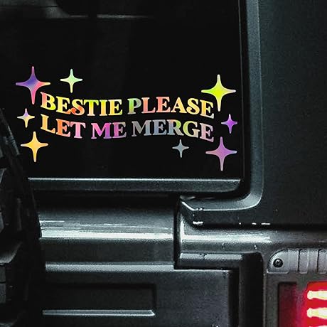 Bestie Please Let Me Merge Bumper Sticker