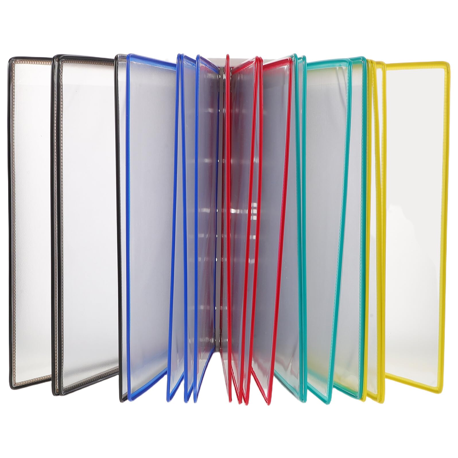 Wandmontierter 20 seitiger A4 Dokumentenhalter aus Pvc und Metall Klappbarer Referenzorganizer für Büro und Werkstatt Kompakter Katalogständer zur Flyer und Aktenablage