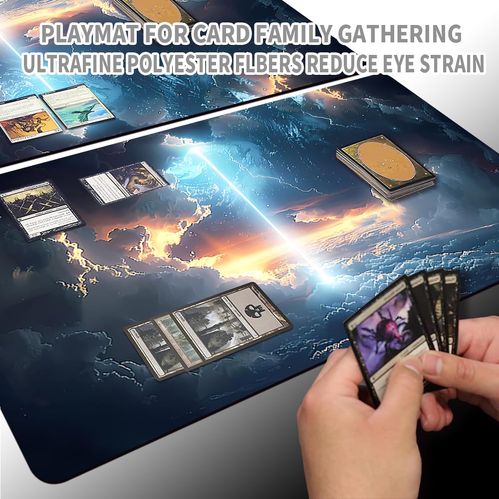 GISA MTG Spielmatte 60x35cm - Magic The Gathering Playmat Mit Tasche