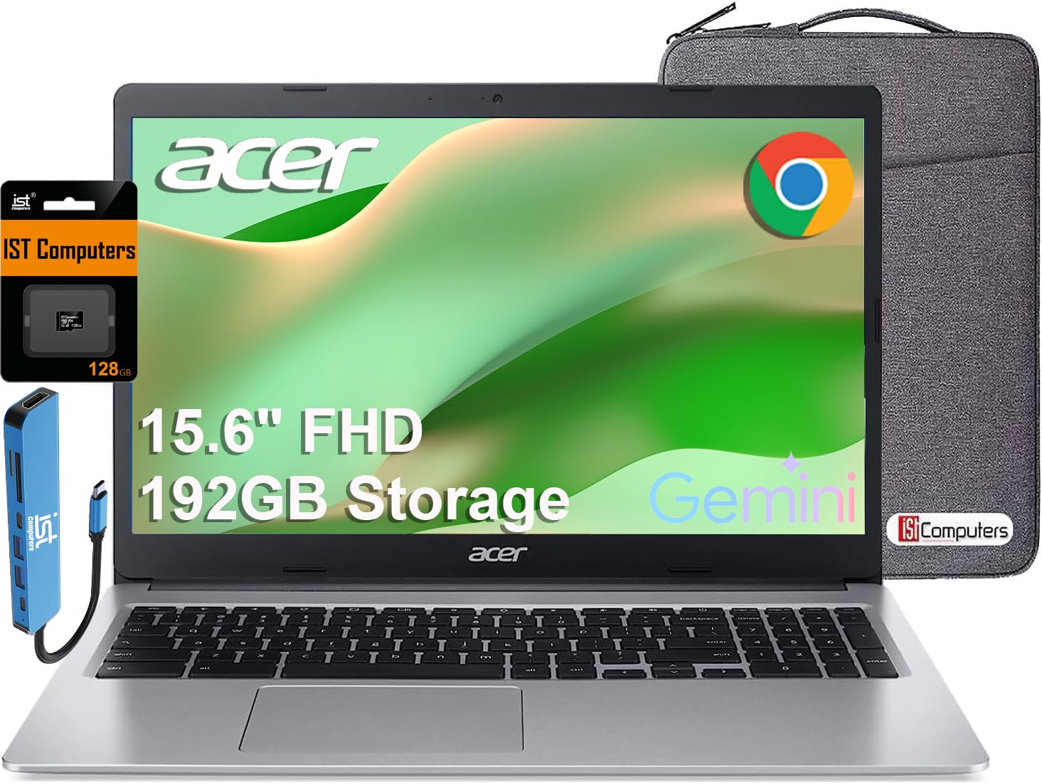 Acer Chromebook Plus 514 Laptop (14" FHD+ Touchscreen, Intel 8-Core i3-N355, 8GB RAM, 640GB Storage, 2TB Cloud Storage) for Business & Student, 1080p Webcam, Backlit KB, HDMI, Wi-Fi 6E, Chrome OS