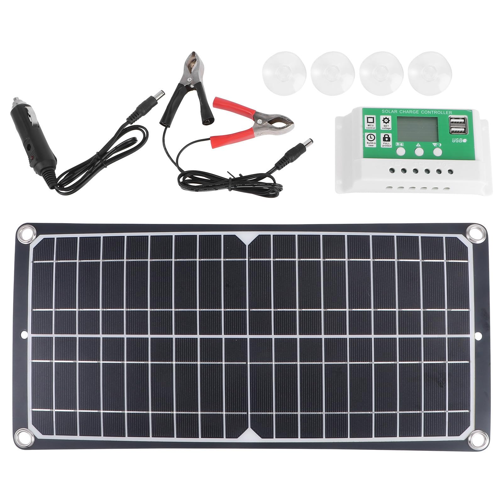 Pannello Solare Monocristallino 50w 18v Controller per Bici