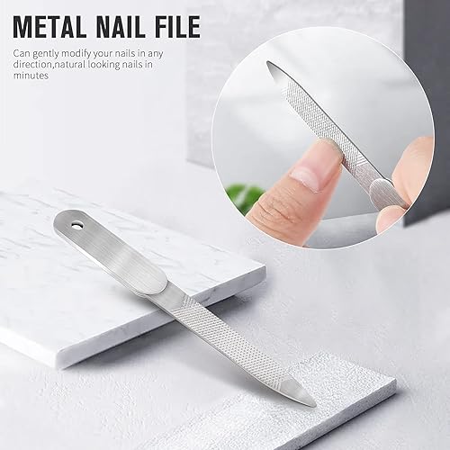 Miniatura 5 de FERYES Cortador de uñas para uñas gruesas con lima de uñas de metal, cortaúñas de mandíbula de 0.59 pulgadas de ancho para uñas duras, cortaúñas de