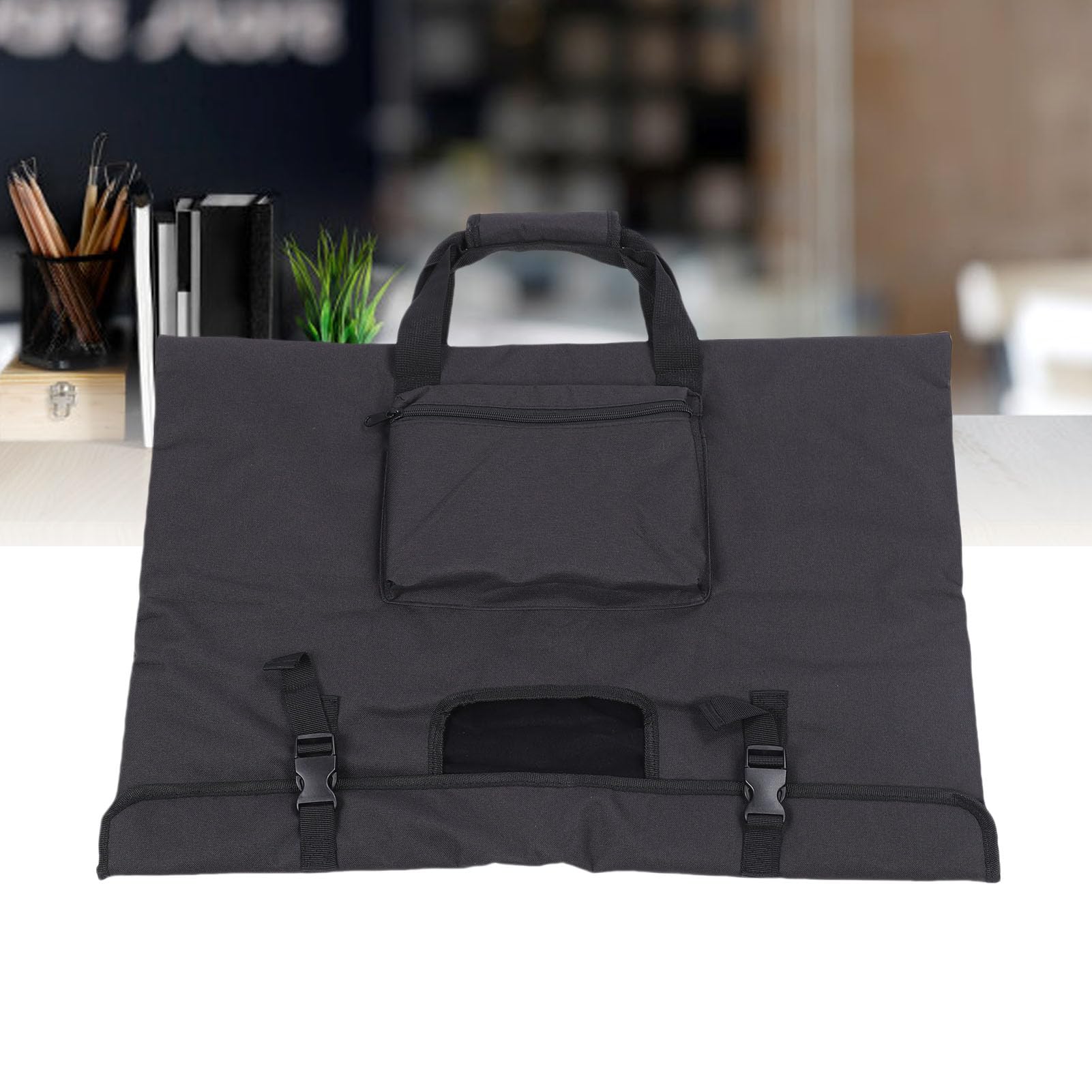 Vikye Estuche de Viaje Acolchado para Monitor de 27 Pulgadas, Bolsa Protectora de Transporte para Pantalla de Computadora con Bolsillos para Accesorios para Teclado y Cables