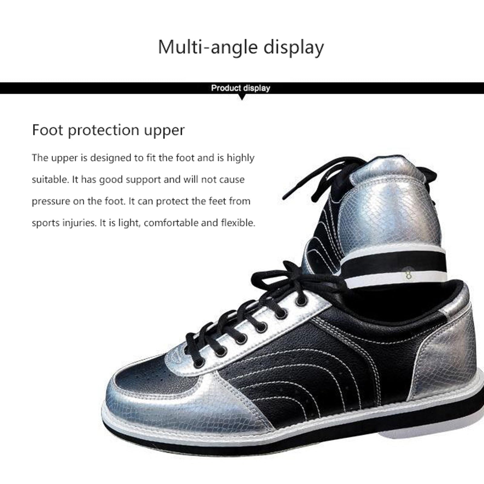 Unisexe Chaussures de Bowling,Chaussures De Bowling Hommes/Femmes,Chaussures D'entraînement De Bowling,Respirantes Antidérapantes,Casual Bowling Entraîneurs,pour L'intérieur Et L'extérieur