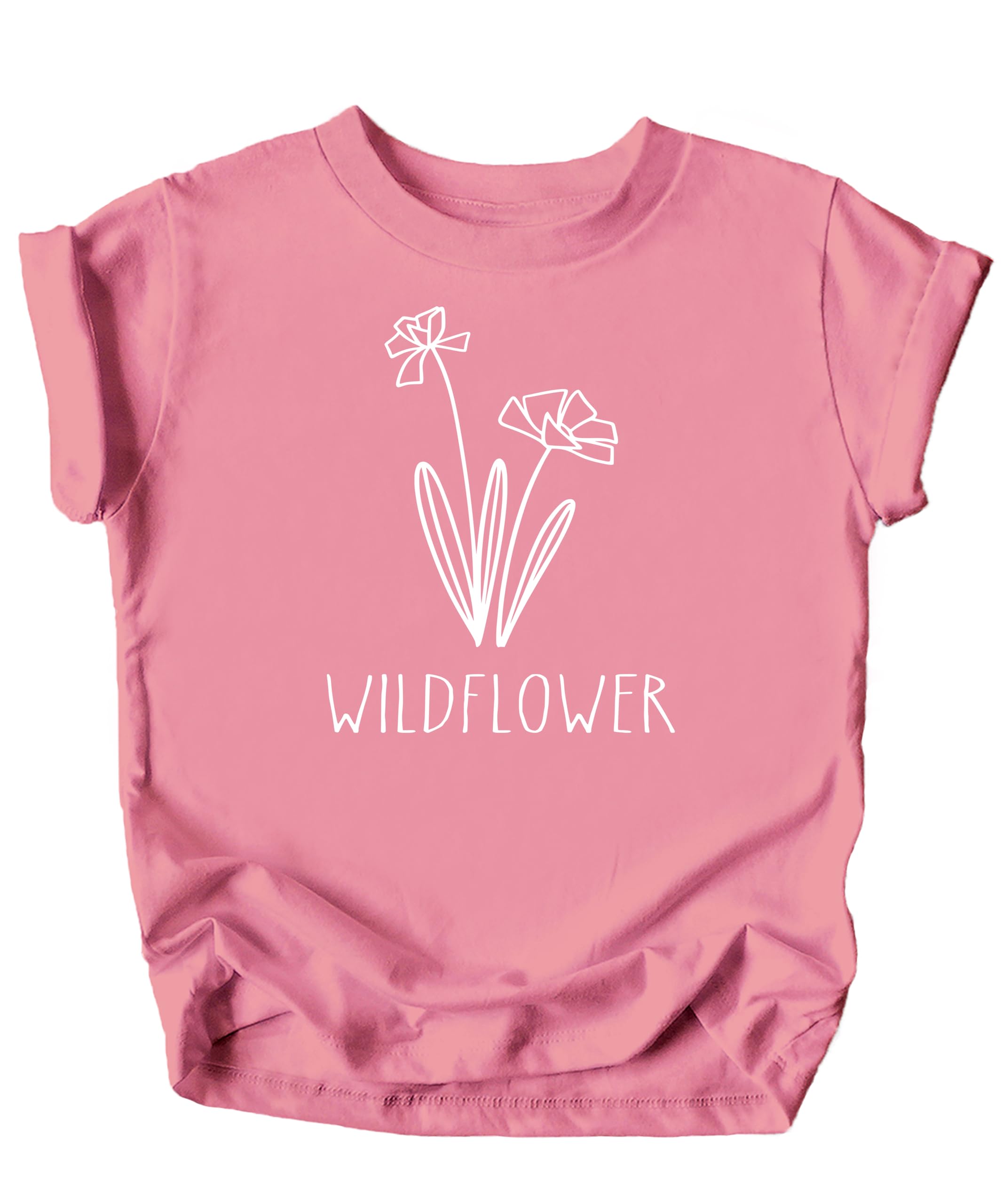 Mommy & Me Raising Wildflowers Shirts White on Mauve Shirt 18 Months