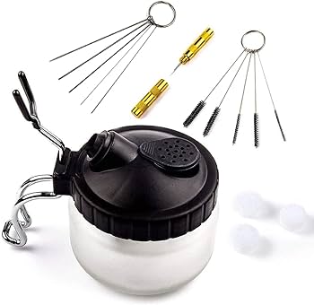 塗装ブース　エアブラシクリーナー Amazon | エアブラシ クリーナーポット エアーブラシ用 洗浄ボトル