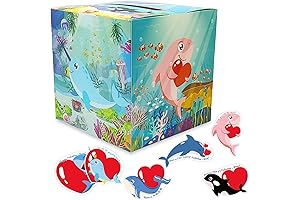 Adorable Valentine's Day Kids Box: Exchange Sea Animal Love