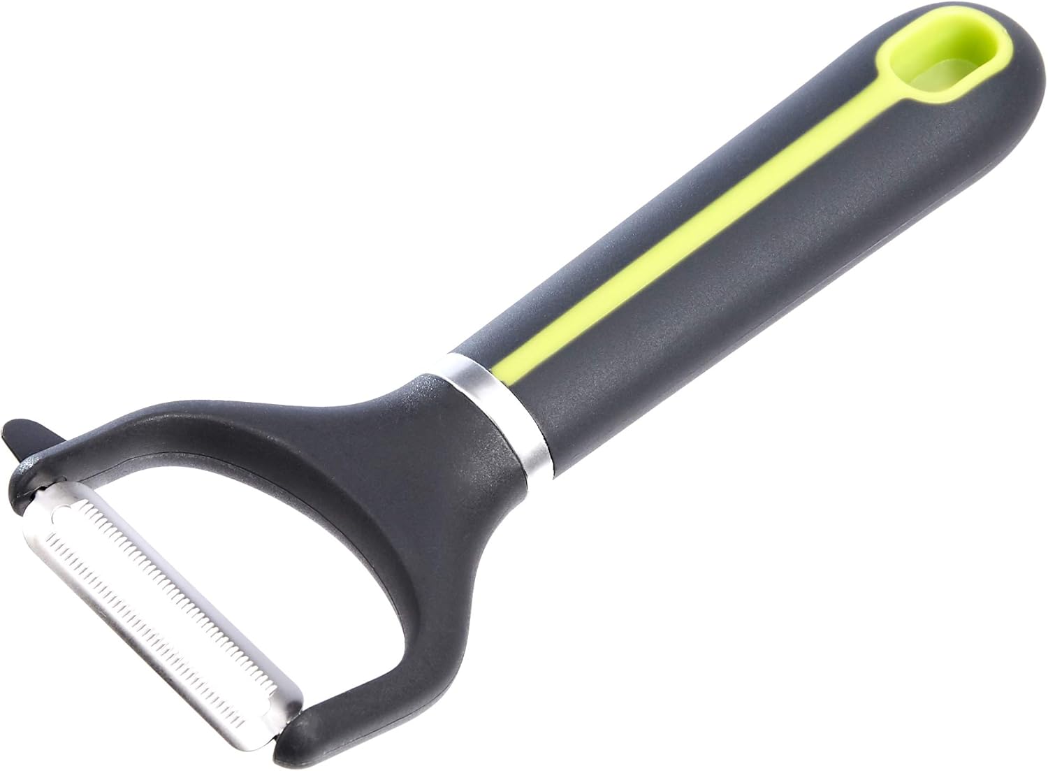 Amazon Basics Serrated YPeeler with Protective Cover, Soft Grip Handle