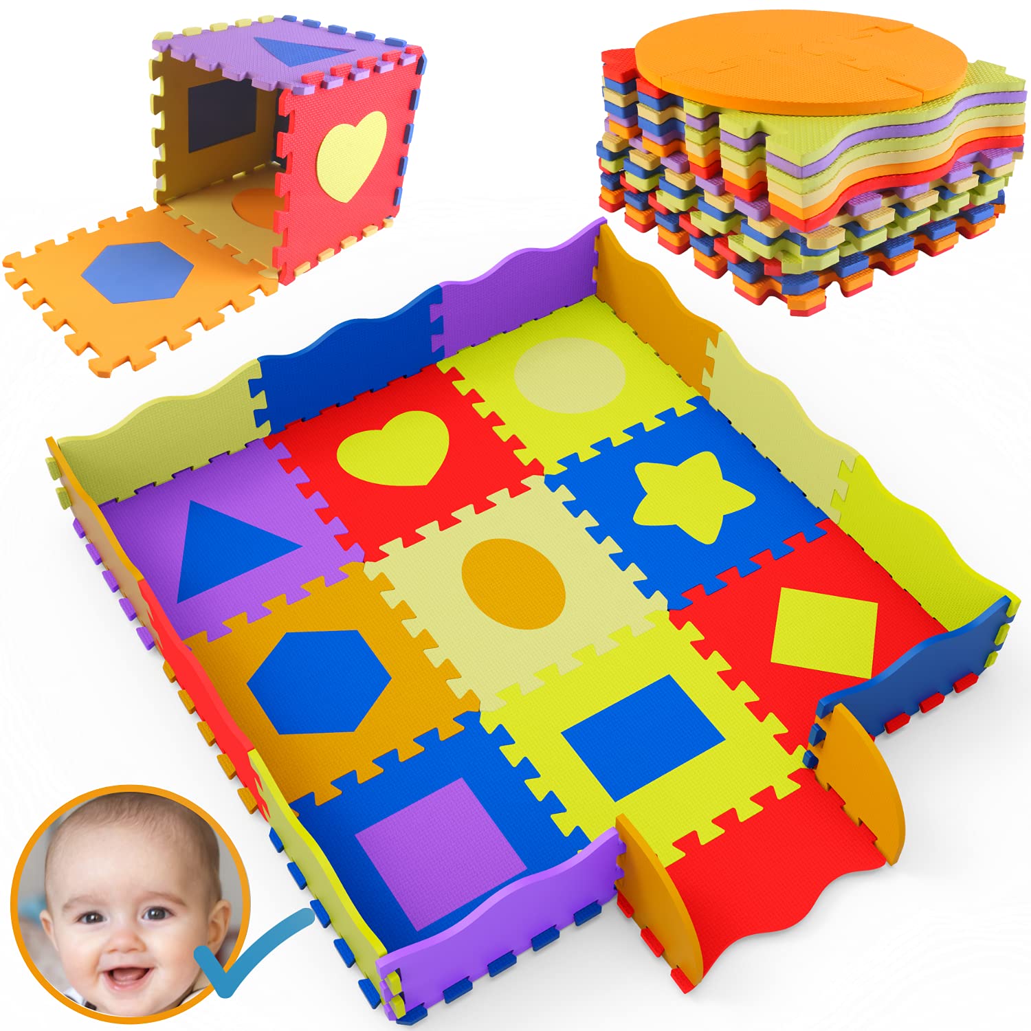 Buy Baby Foam Play Mat Mets British Safety Standards Thick Matting