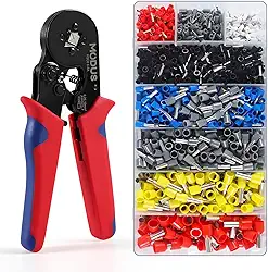 Kit Alicate De Crimpar 1200 Pcs Ferrules Terminais De Fio 0,5-10 mm² Premium Gaxmark