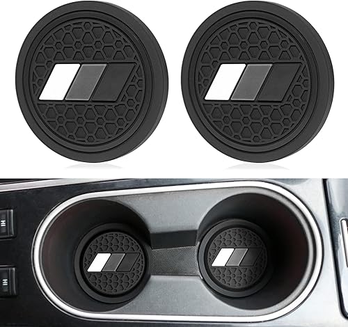 Miniatura 7 de MOCHENT Portavasos para accesorios Toyota Tacoma TRD 4Runner Tundra Rav4 Highlander, estilo retro clásico Tri-Color Inserto Interior Coaster (2.75