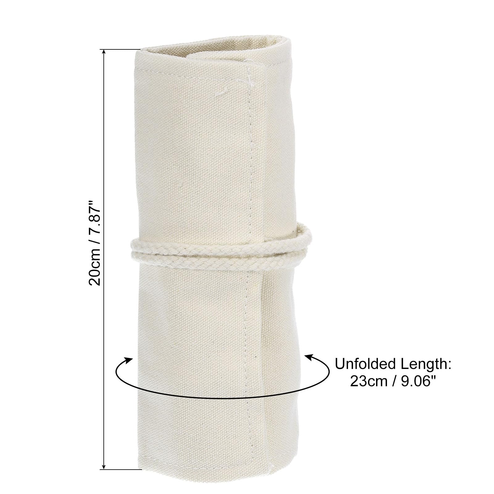 PATIKIL Handmade 12 Slots Roll Up Pencil Case - Image 2