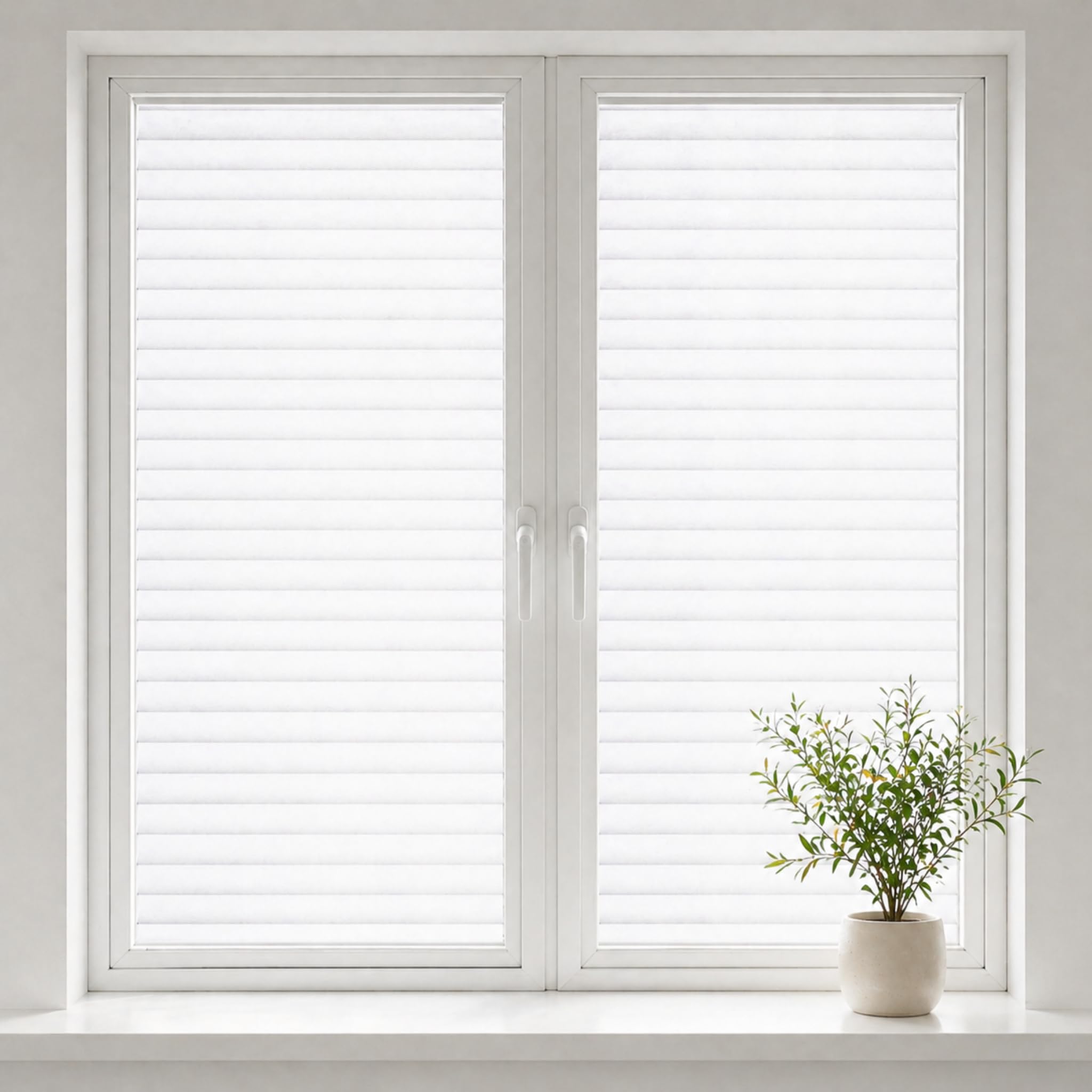 Frosted Blinds Privacy Window Film for Glass – 44.5 x 300cm, Static Cling No Adhesive, UV Protection Window Sticker for Home & Office – Stylish & Easy to Remove