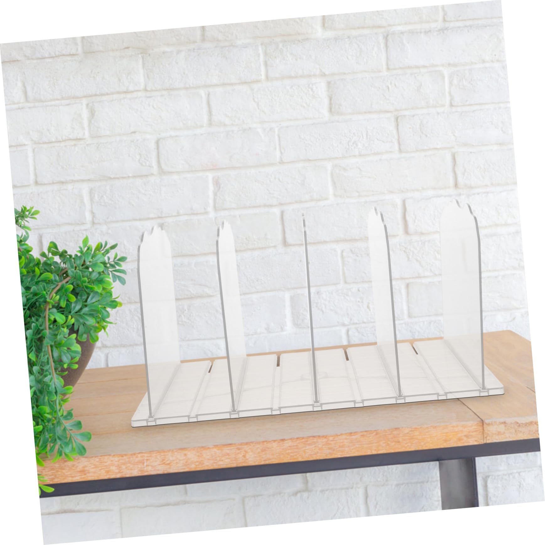 Operitacx Organizador Transparente de Bolsos Estantería de Escritorio de Abs, Diseño Modular Fácil de Usar para Organización en Armarios y Escritorios