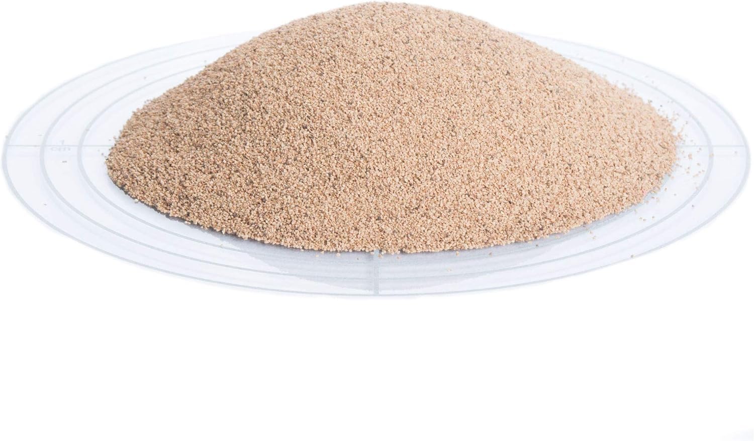 Schicker abrasivo de cáscara de nuez para chorreado, 450–800 µm, 25 kg, medio orgánico reutilizable sin hierro y químicamente neutro para aluminio, acero inoxidable, plástico y madera