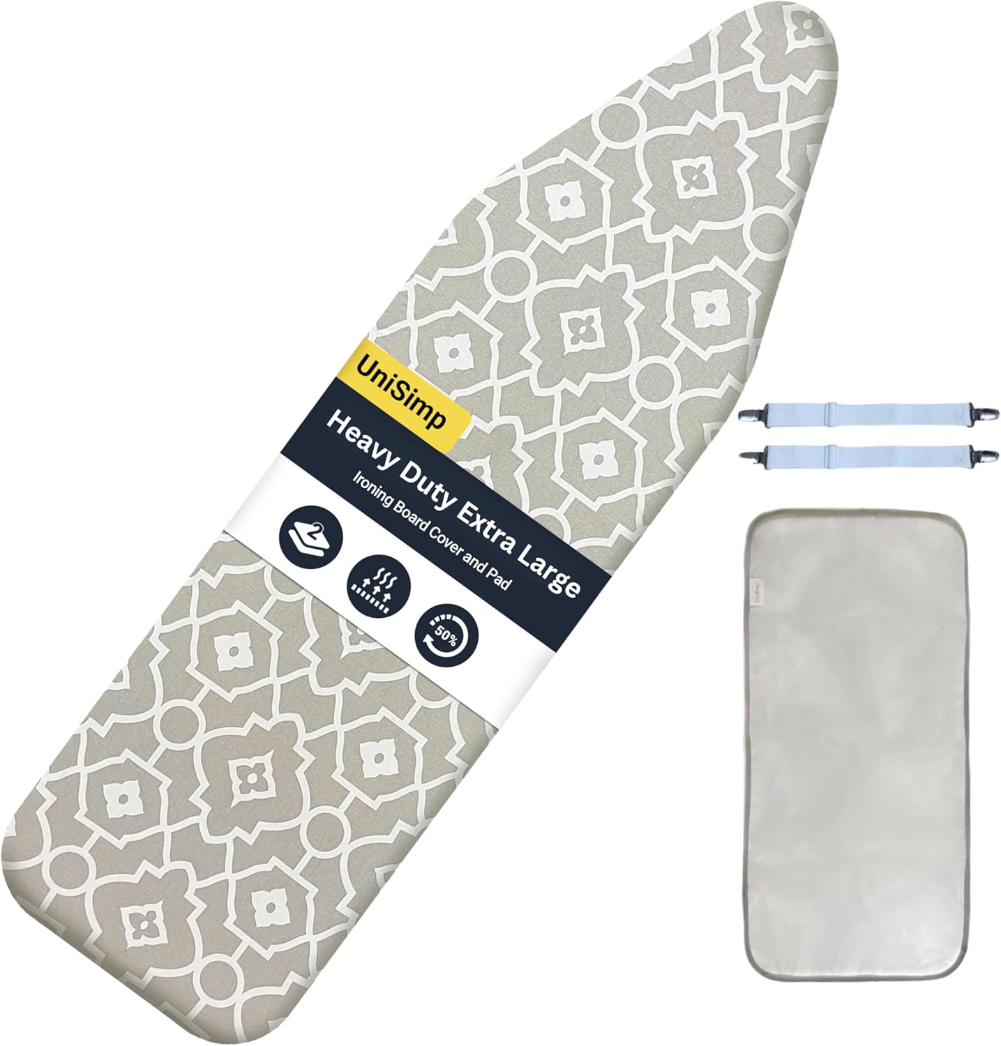 UniSimp Ironing Board Cover and Pad 18x54 Extra Thick