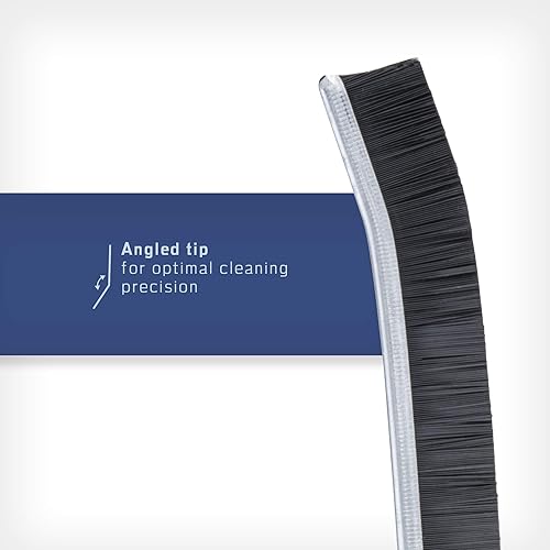 Miniatura 3 de Cepillo limpiador de lechada para juntas de azulejos profundos, cerdas rígidas en ángulo para duchas, bañeras, cocinas, herramienta de limpieza