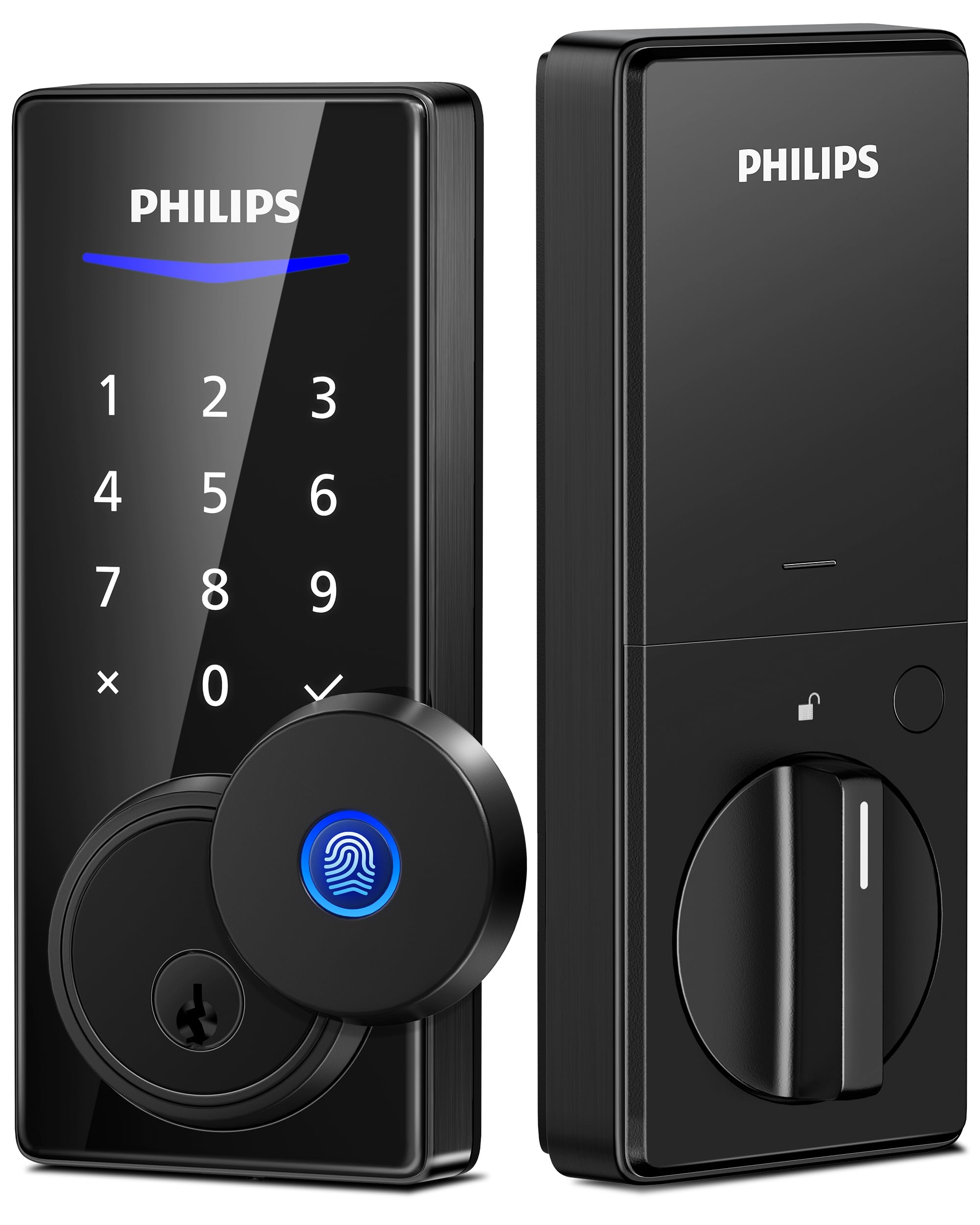 Philips Fingerprint Door Lock, Electronic Deadbolt, Keyless Entry