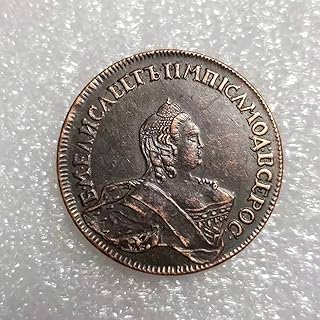 1713 Russia - Empire Grivennik - Pyotr I Copy Coin Challenge Coin Morgan Hobo Dollar Coin Cool Skull Collectible Two Face Coin Collecting Commemorative Coins Toy Crafts Decor Ornament