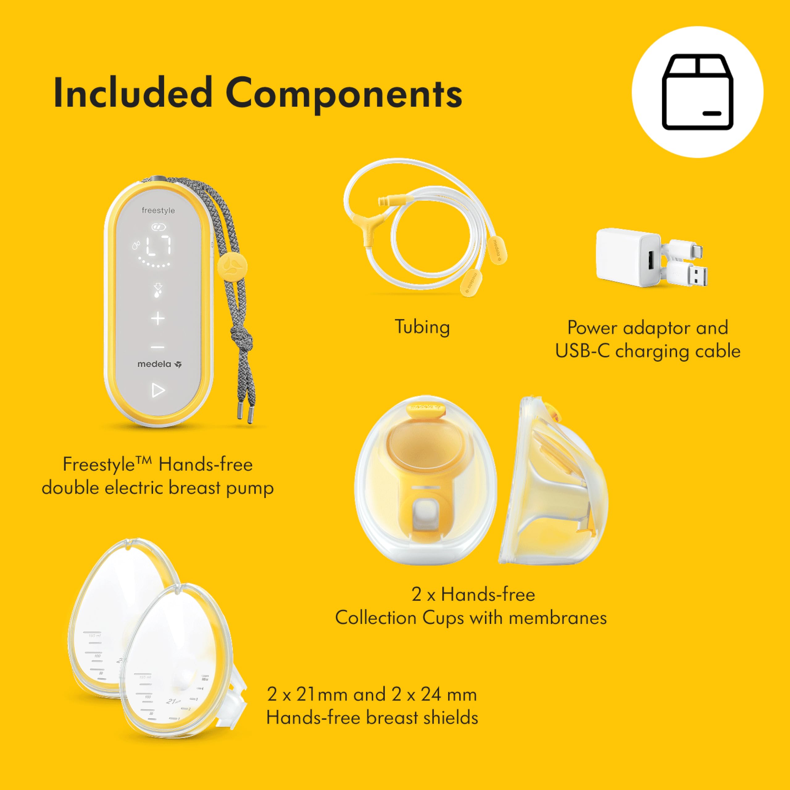 Medela Freestyle Hands-Free Breast Pump | Wearable, Portable and Discreet Double Electric Breast Pump with App Connectivity