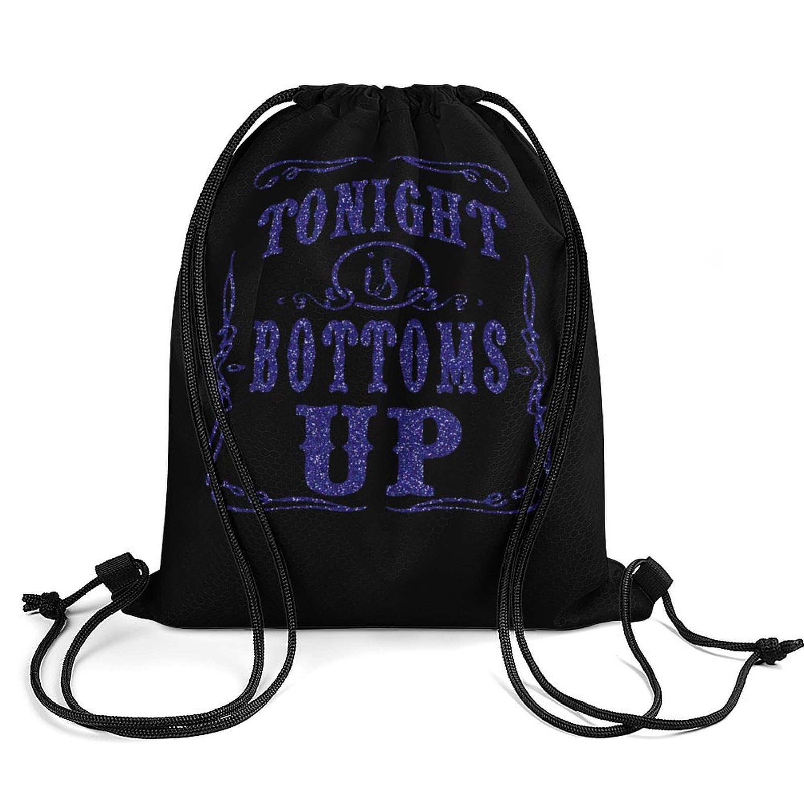 Tonight Is Bottoms Up Drawstring Backpack Durable Sport Gym Bags Daypack for Men Women 35 * 42cm